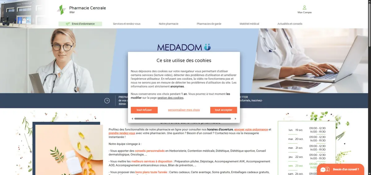 Pharmacie Centrale — Mer — visuel 1